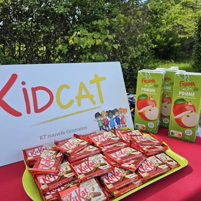 Goûter Kidcat partagé par les enfants